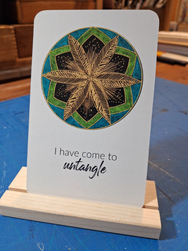 Mandala Card - Untangle